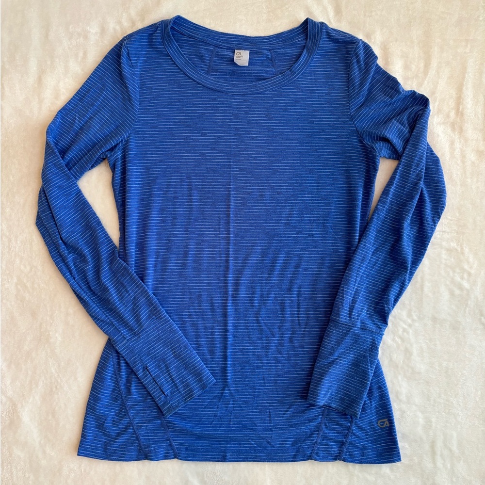 Blue GapFit fitted long sleeve top